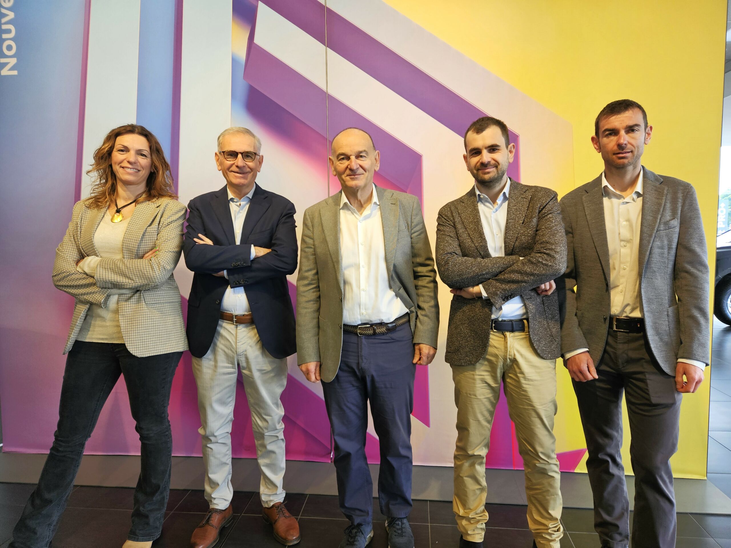 Il CDA: da sx Silvia, Giorgio, Marco, Andrea e Riccardo Messa